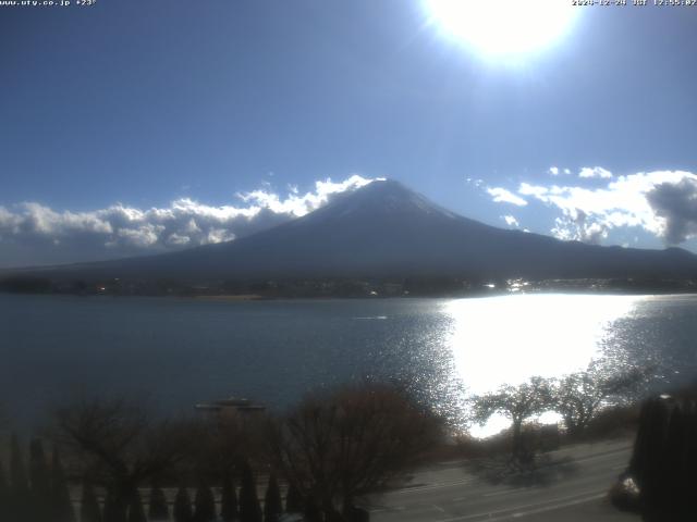 河口湖からの富士山