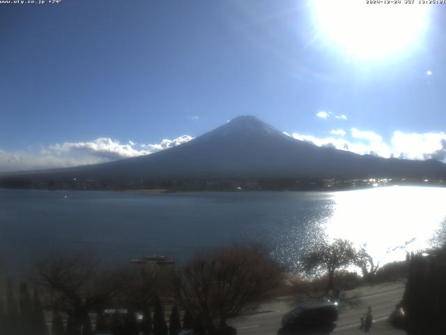 河口湖からの富士山