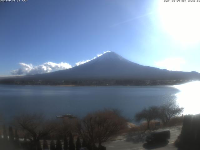 河口湖からの富士山