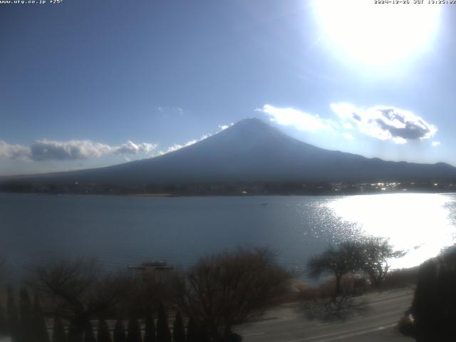 河口湖からの富士山