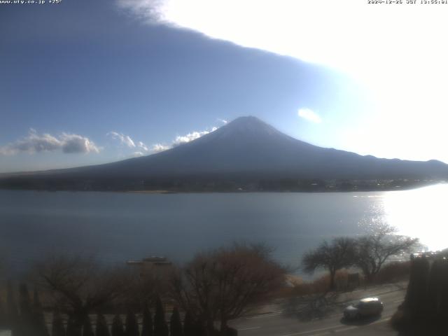 河口湖からの富士山