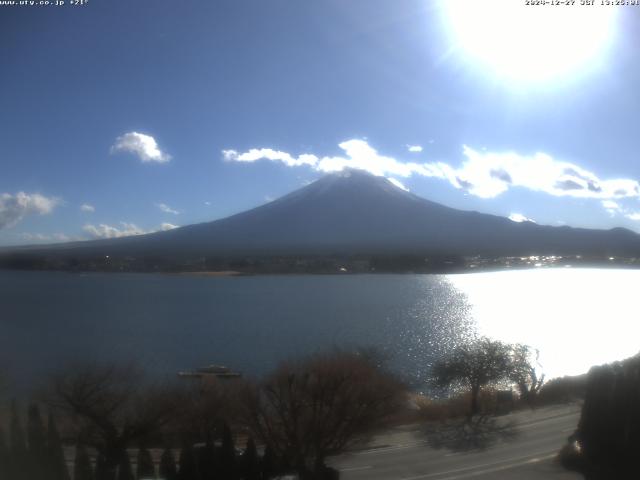 河口湖からの富士山