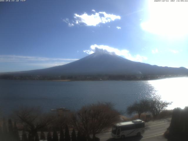 河口湖からの富士山