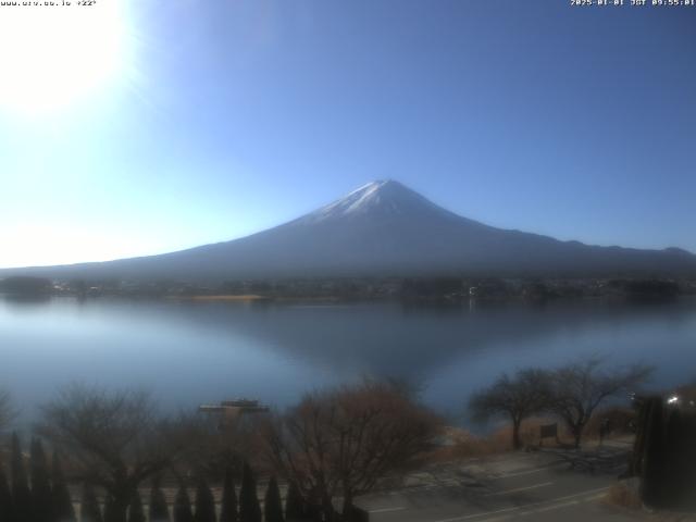 河口湖からの富士山