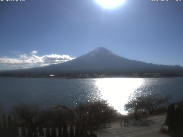 河口湖からの富士山