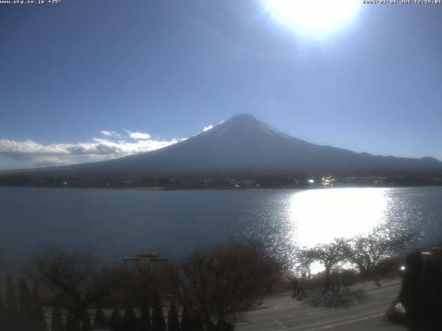 河口湖からの富士山