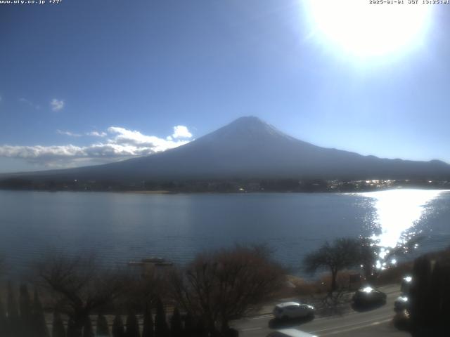 河口湖からの富士山