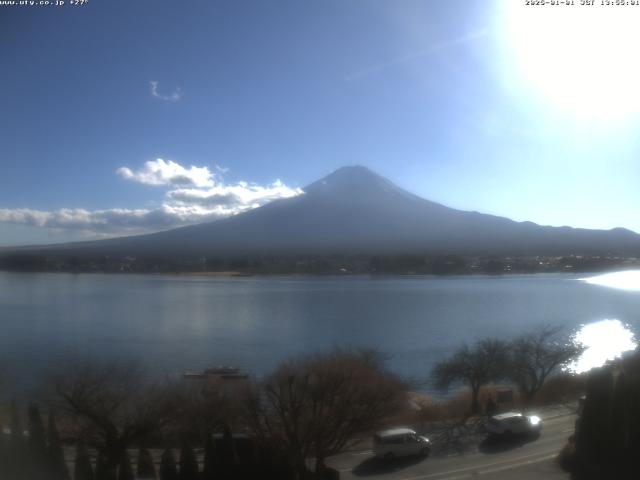 河口湖からの富士山