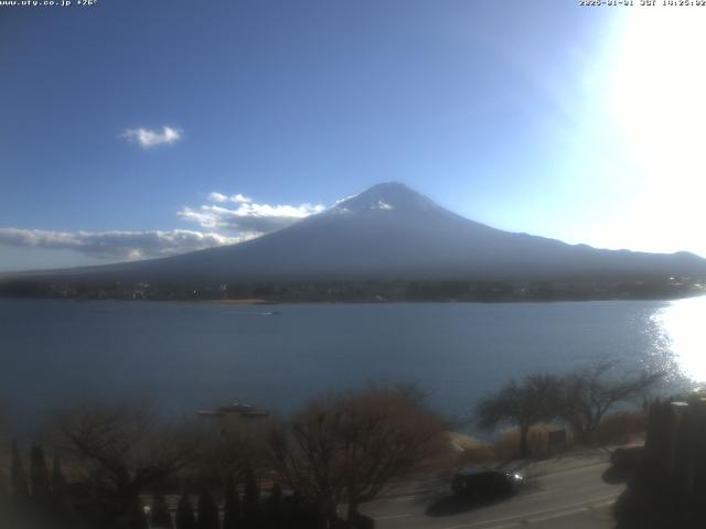 河口湖からの富士山