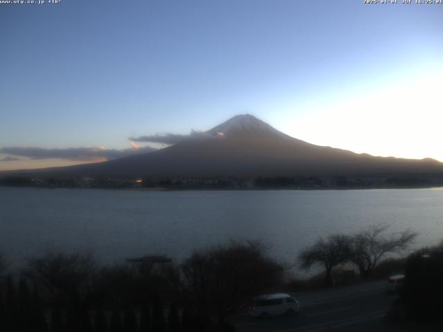 河口湖からの富士山