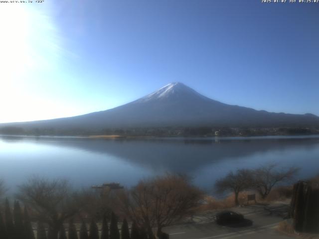 河口湖からの富士山