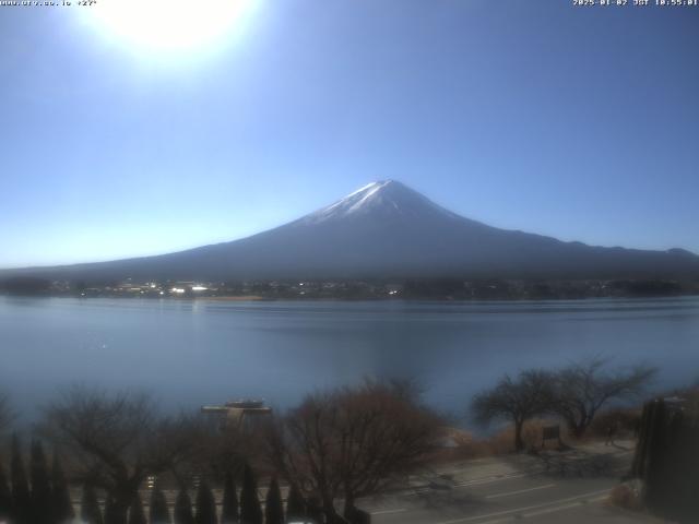 河口湖からの富士山