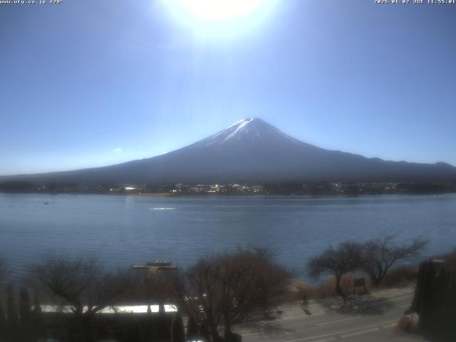 河口湖からの富士山