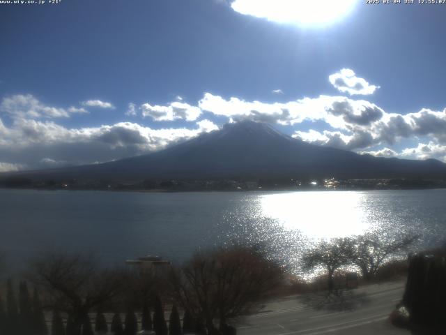 河口湖からの富士山