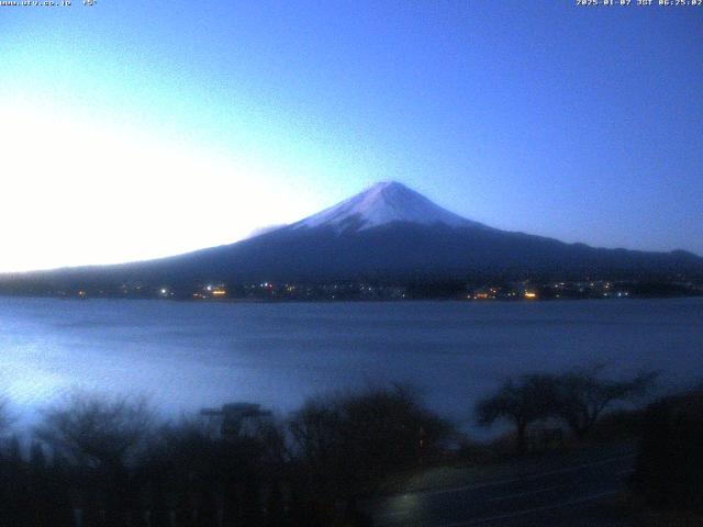 河口湖からの富士山