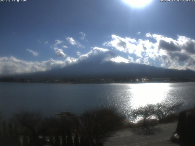 河口湖からの富士山