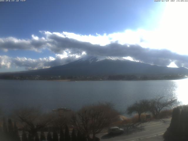 河口湖からの富士山