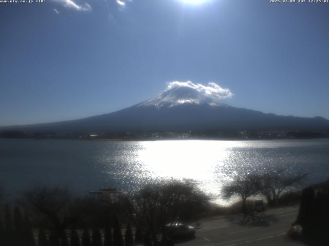 河口湖からの富士山