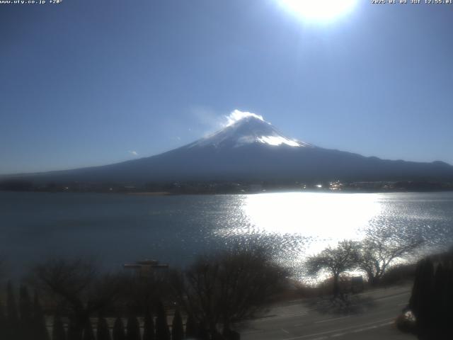 河口湖からの富士山