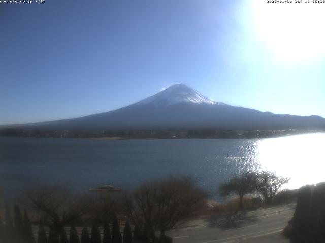 河口湖からの富士山