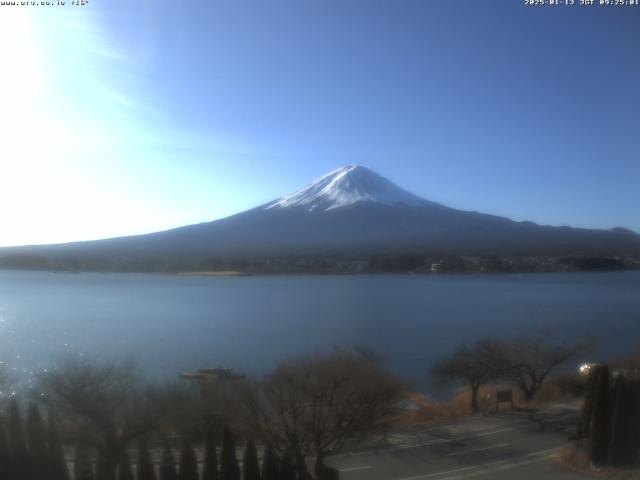 河口湖からの富士山