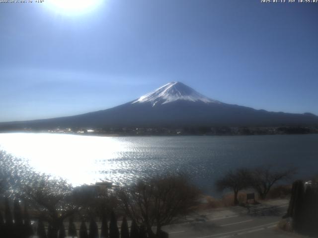 河口湖からの富士山