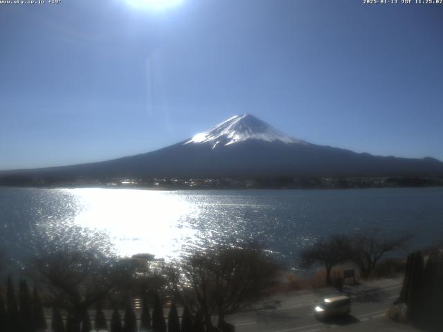 河口湖からの富士山