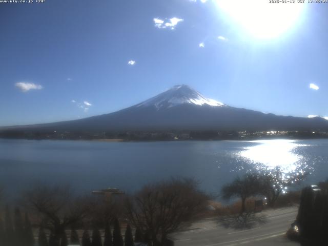 河口湖からの富士山