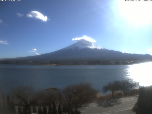 河口湖からの富士山