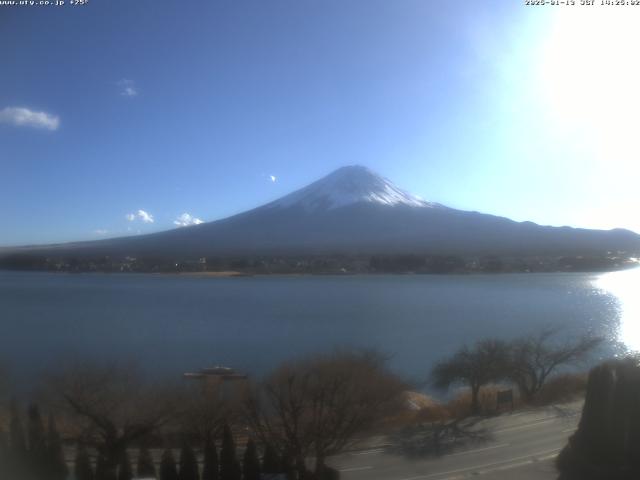 河口湖からの富士山