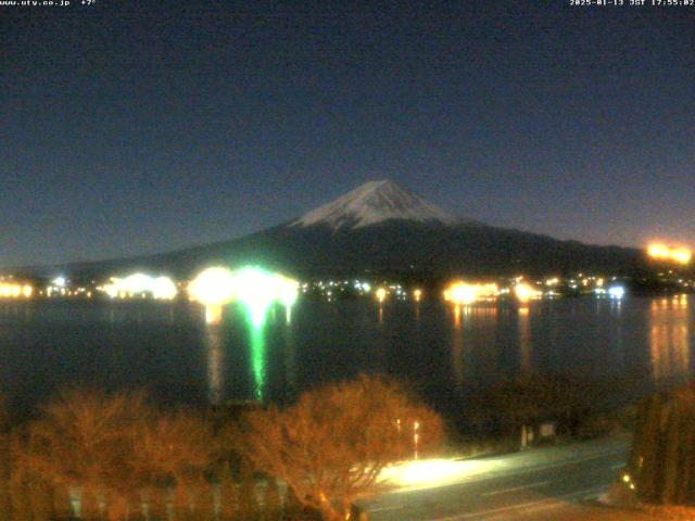 河口湖からの富士山