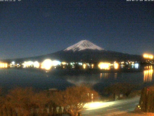 河口湖からの富士山