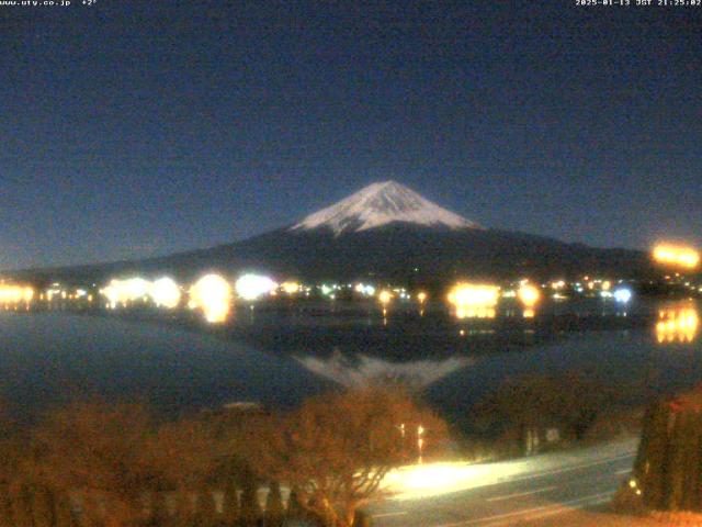 河口湖からの富士山