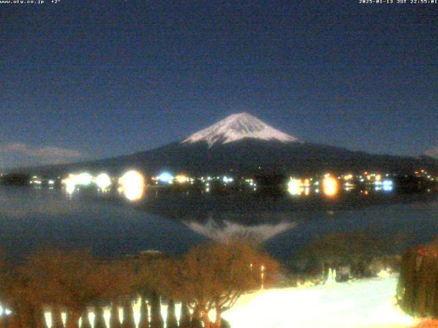 河口湖からの富士山