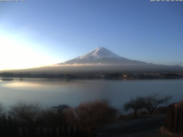 河口湖からの富士山