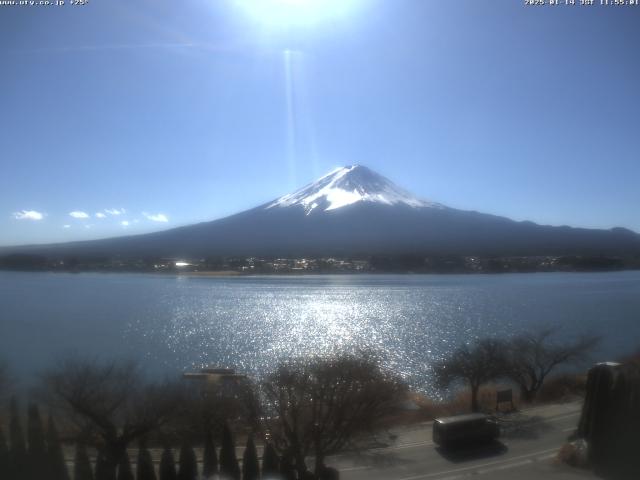 河口湖からの富士山