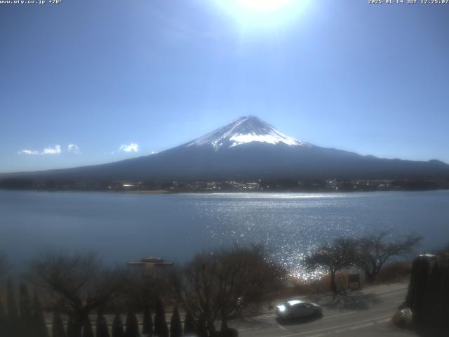 河口湖からの富士山