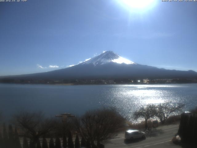 河口湖からの富士山