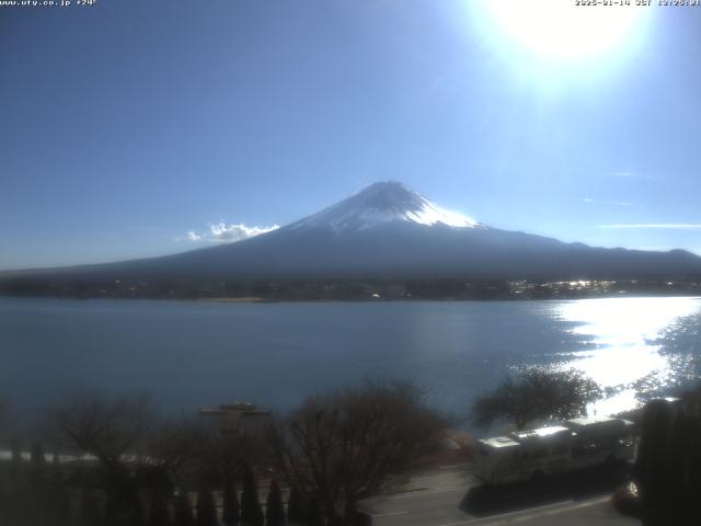 河口湖からの富士山