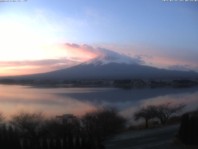 河口湖からの富士山