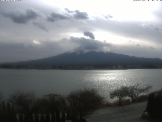 河口湖からの富士山