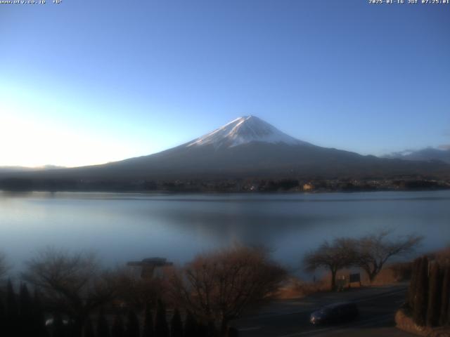 河口湖からの富士山