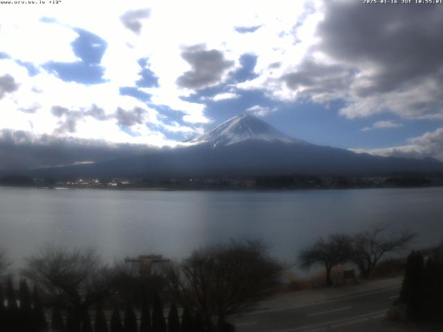 河口湖からの富士山