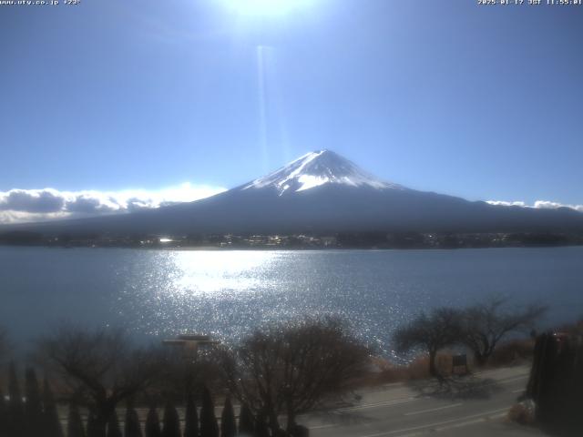 河口湖からの富士山