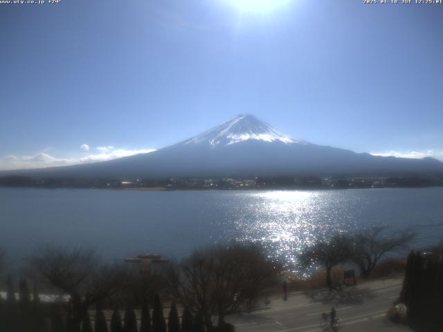 河口湖からの富士山