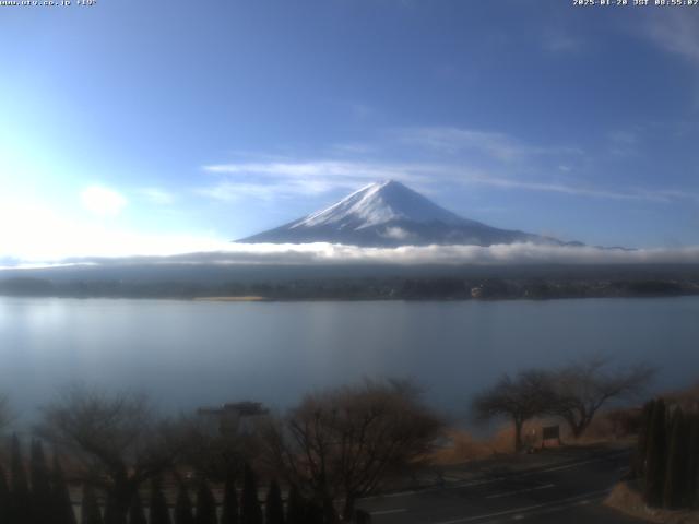 河口湖からの富士山