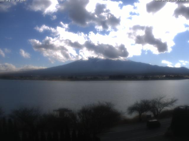 河口湖からの富士山