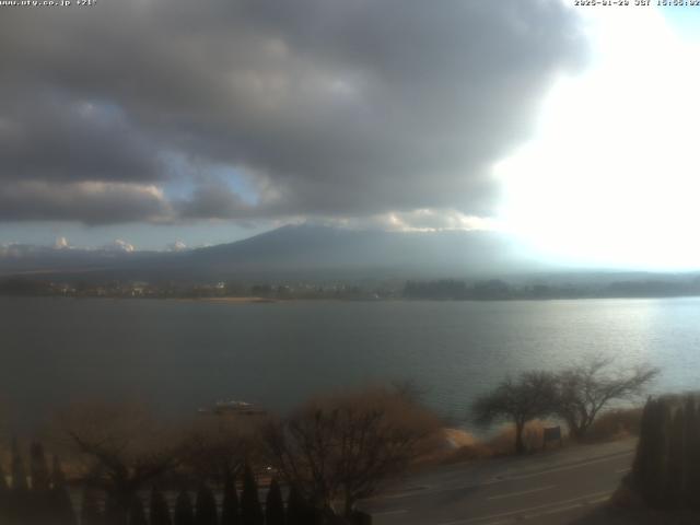 河口湖からの富士山