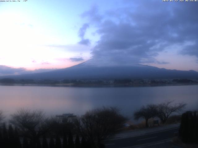 河口湖からの富士山