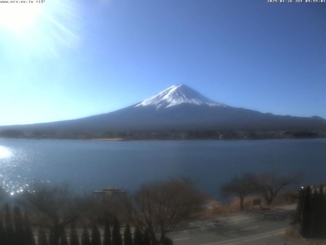 河口湖からの富士山